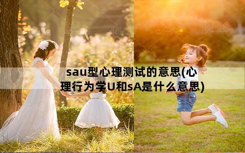 sau型心理测试的意思(心理行为学U和sA是什么意思)