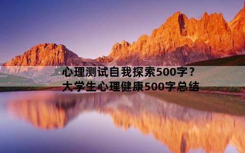 心理测试自我探索500字？大学生心理健康500字总结